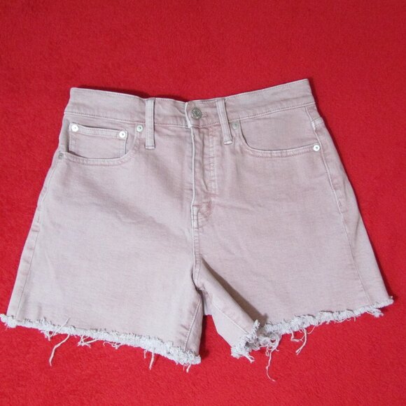 Madewell Pants - Madewell High Rise Garment Dyed Mauve Shorts - Stretch